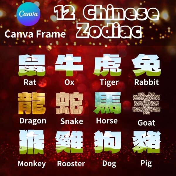 Chinese Zodiac Frame