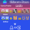 Chinese name male A-Z